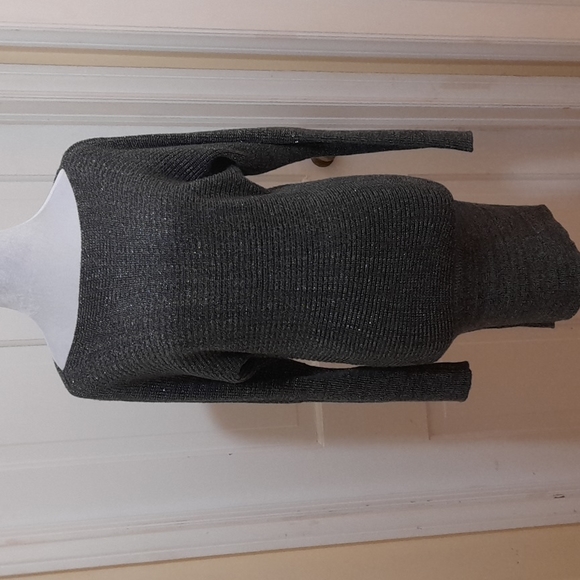 Grey and Silver Sparkle Bodycon Sweater Dress Size S Pre-loved Great Condition - Picture 1 of 5
